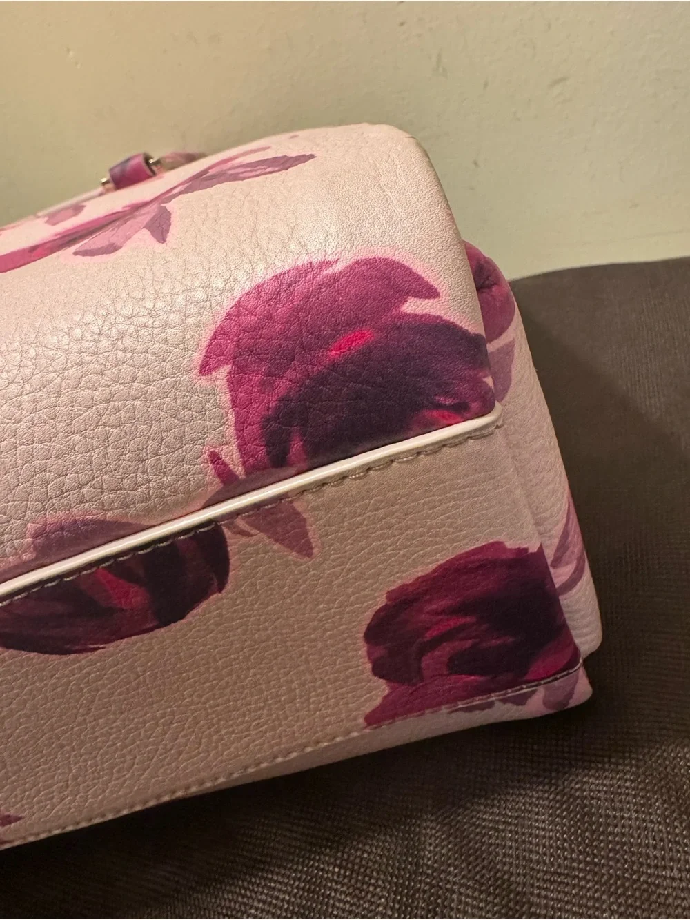 Kate Spade Emerson Place Roses Olivera Satchel Plum Dawn